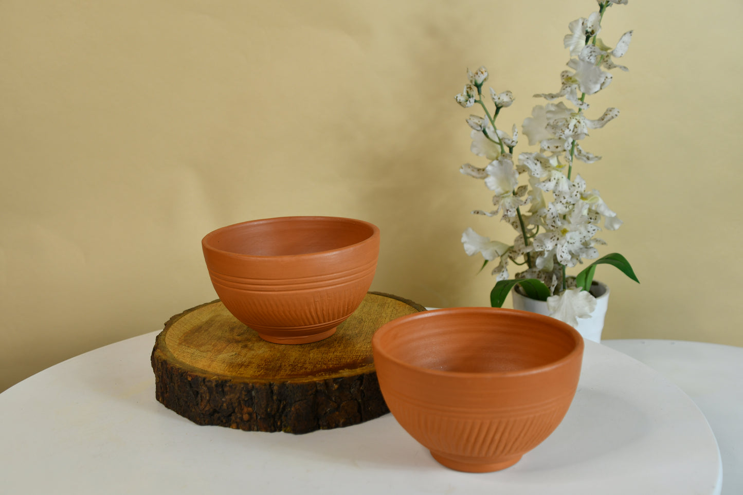Terracotta Duo: Luxury Decor Bowls Set