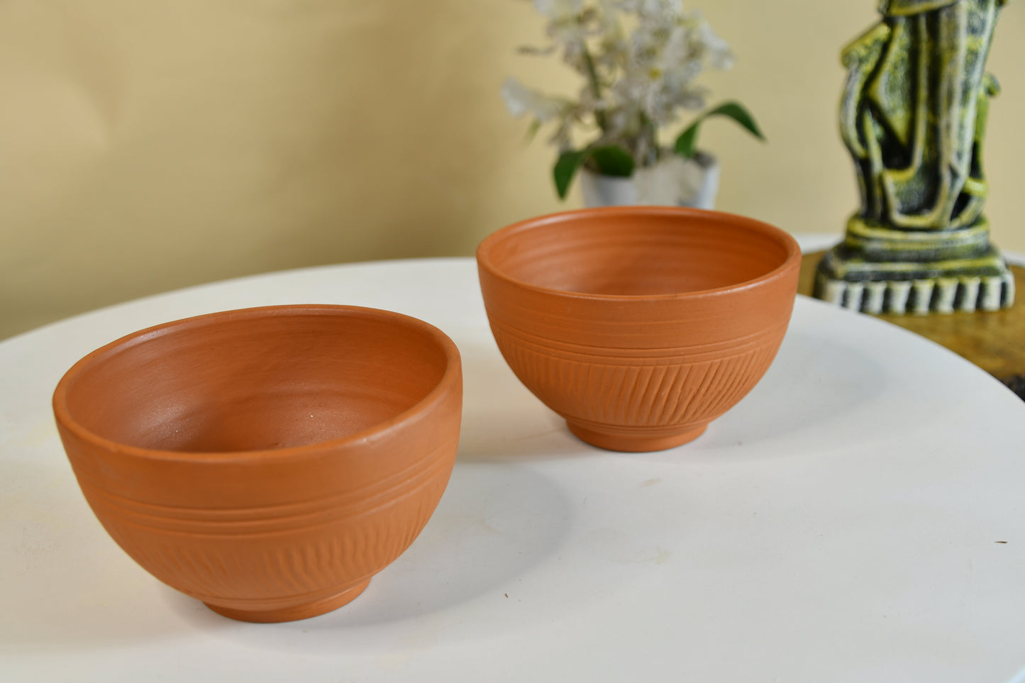 Terracotta Duo: Luxury Decor Bowls Set