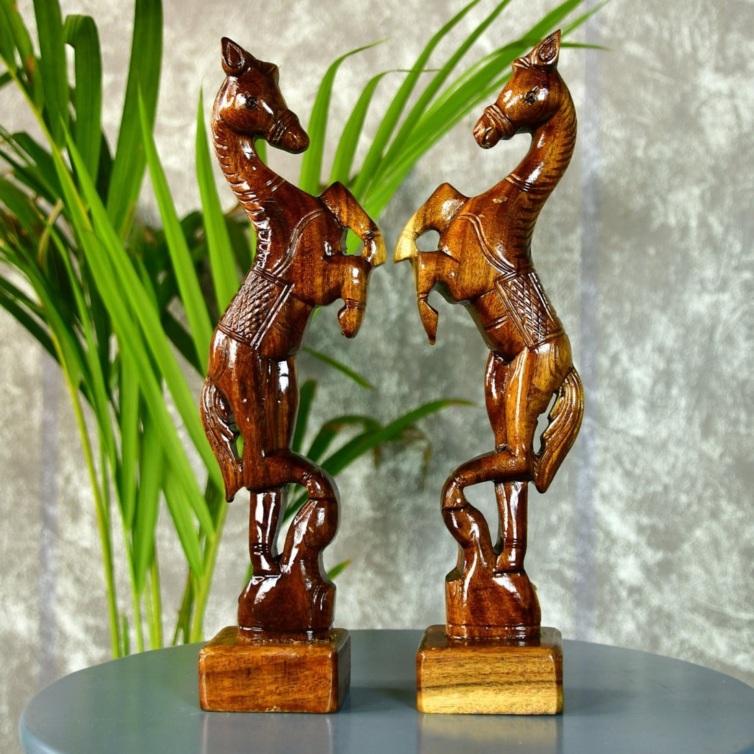 Sowpeace Artisan Wooden Jumping Horse Set: Home Decor - Tabletop - Sowpeace - Animal - New Arrivals