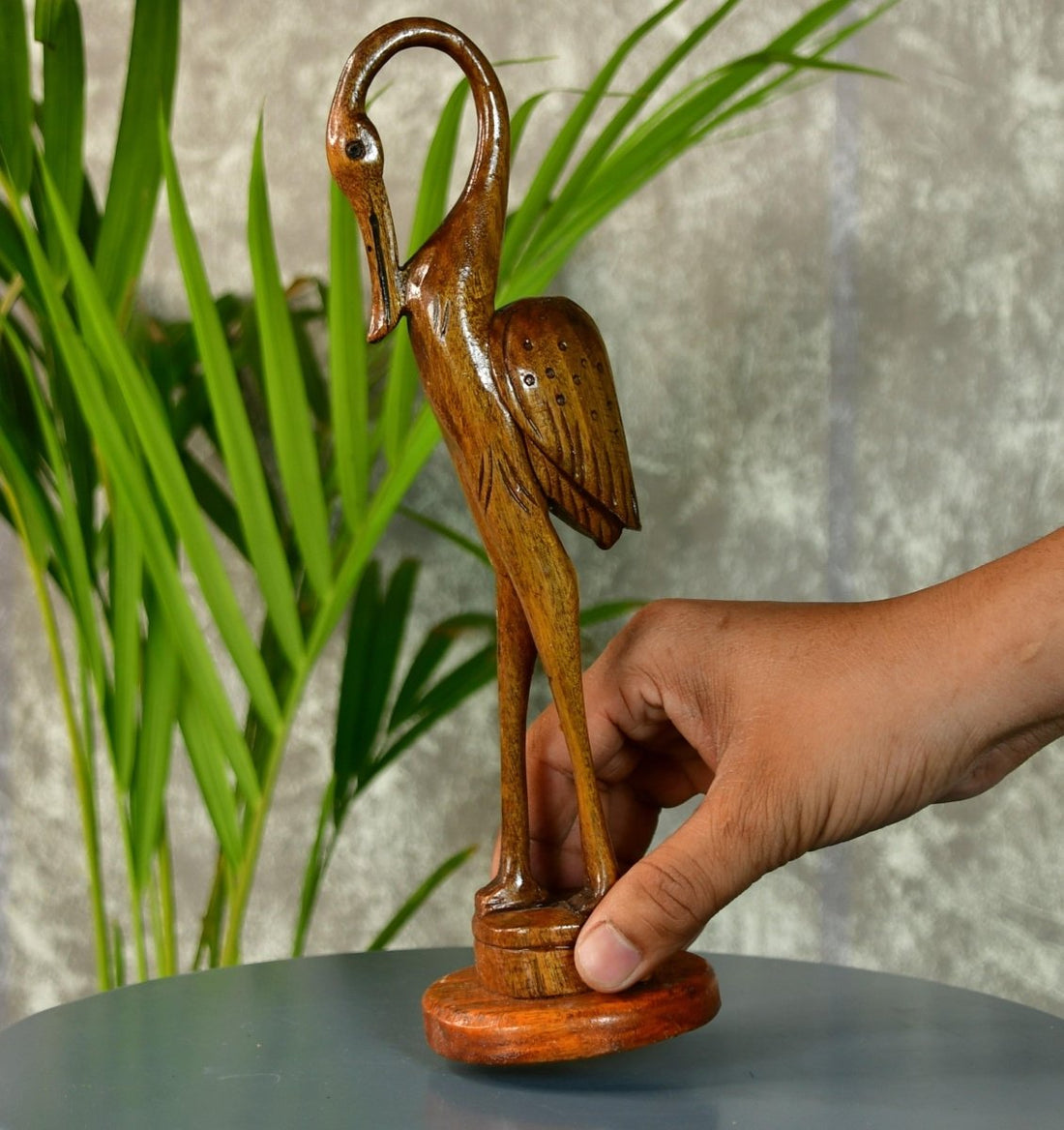 Sowpeace Hand - Carved Flamingo: Tropical Elegance on Your Tabletop - Tabletop - Sowpeace - Animal - New Arrivals