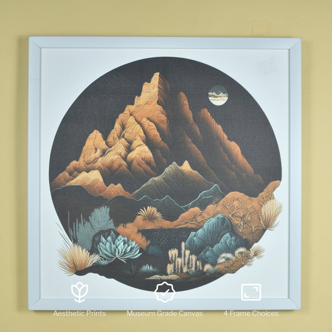 Chitran Desert Mountain Wall Art -Wall painting-Chitran by sowpeace-Chitran Desert Mountain Wall Art -CH-WRT-MR-Sowpeace