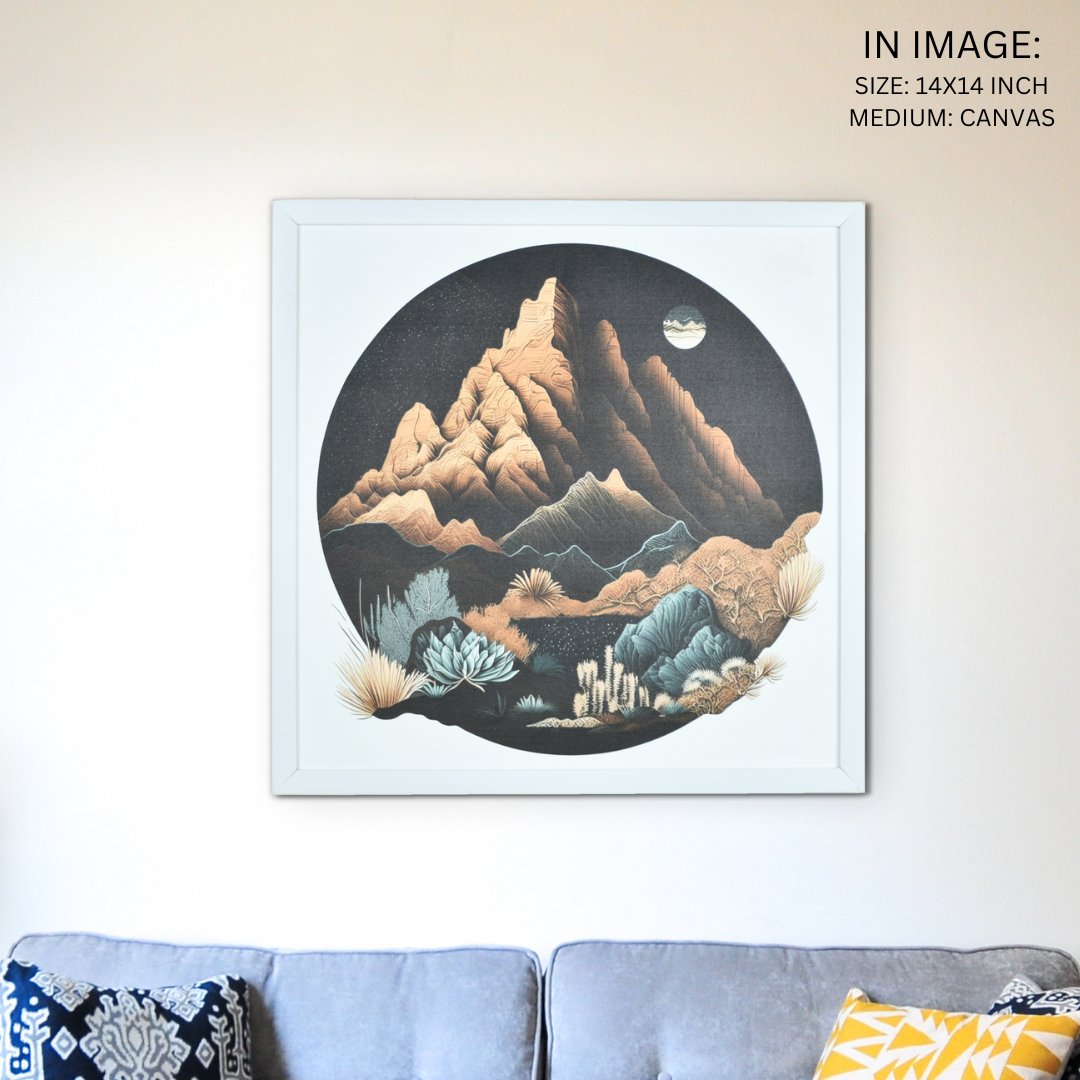 Chitran Desert Mountain Wall Art -Wall painting-Chitran by sowpeace-Chitran Desert Mountain Wall Art -CH-WRT-MR-Sowpeace