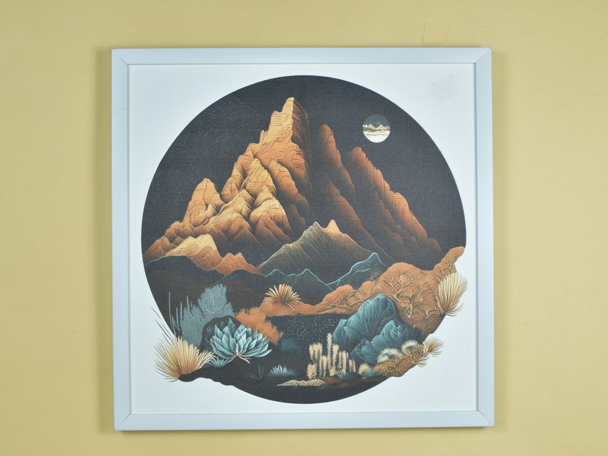 Chitran Desert Mountain Wall Art -Wall painting-Chitran by sowpeace-Chitran Desert Mountain Wall Art -CH-WRT-MR-Sowpeace