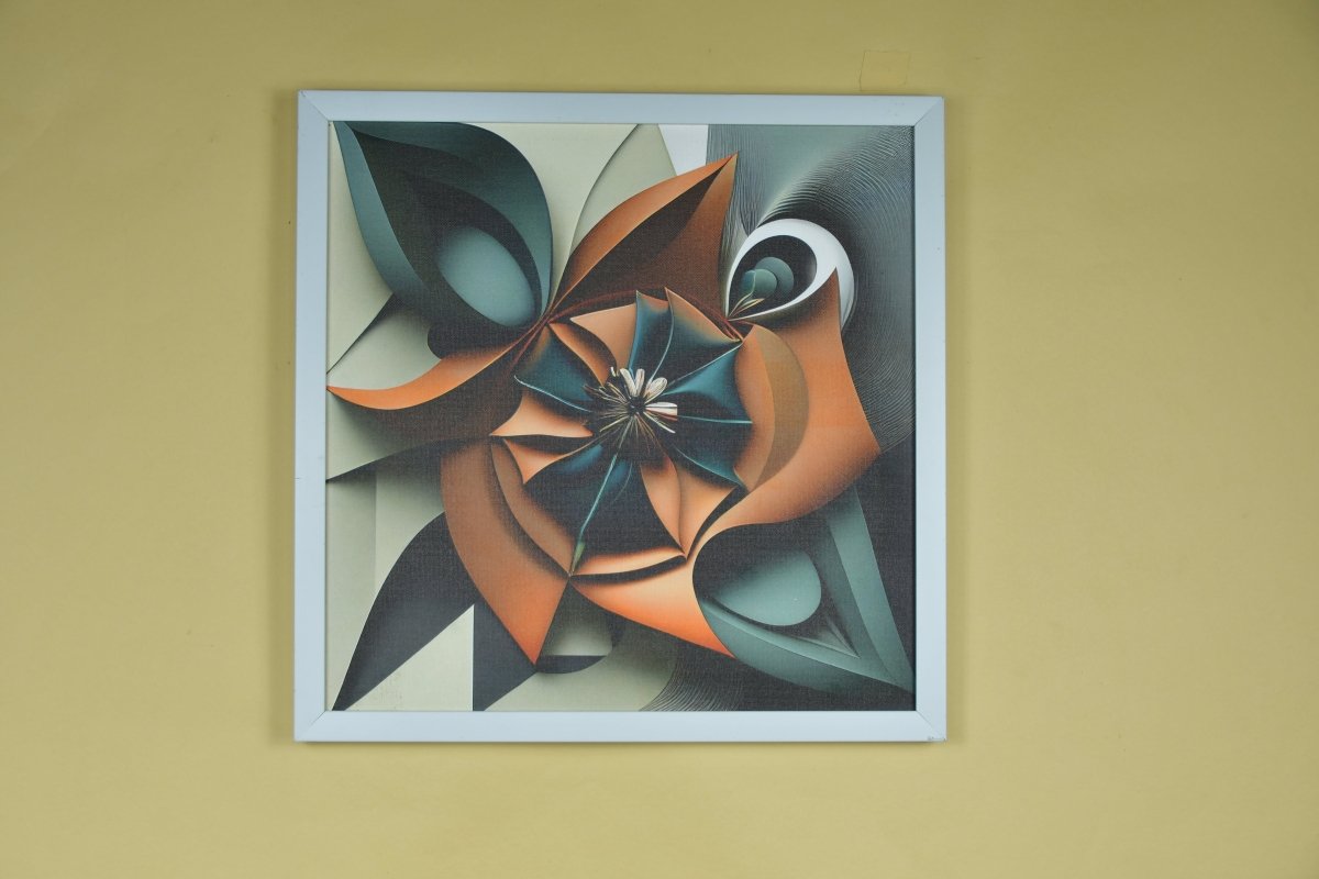 Chitran Geometric Flower Wall Art -Wall painting-Chitran by sowpeace-Chitran Geometric Flower Wall Art-CH-WRT-GEF-Sowpeace