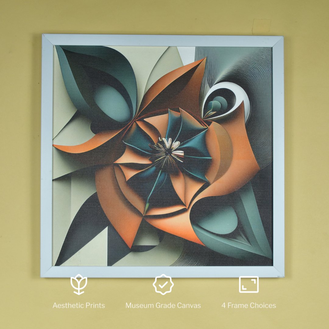 Chitran Geometric Flower Wall Art -Wall painting-Chitran by sowpeace-Chitran Geometric Flower Wall Art-CH-WRT-GEF-Sowpeace