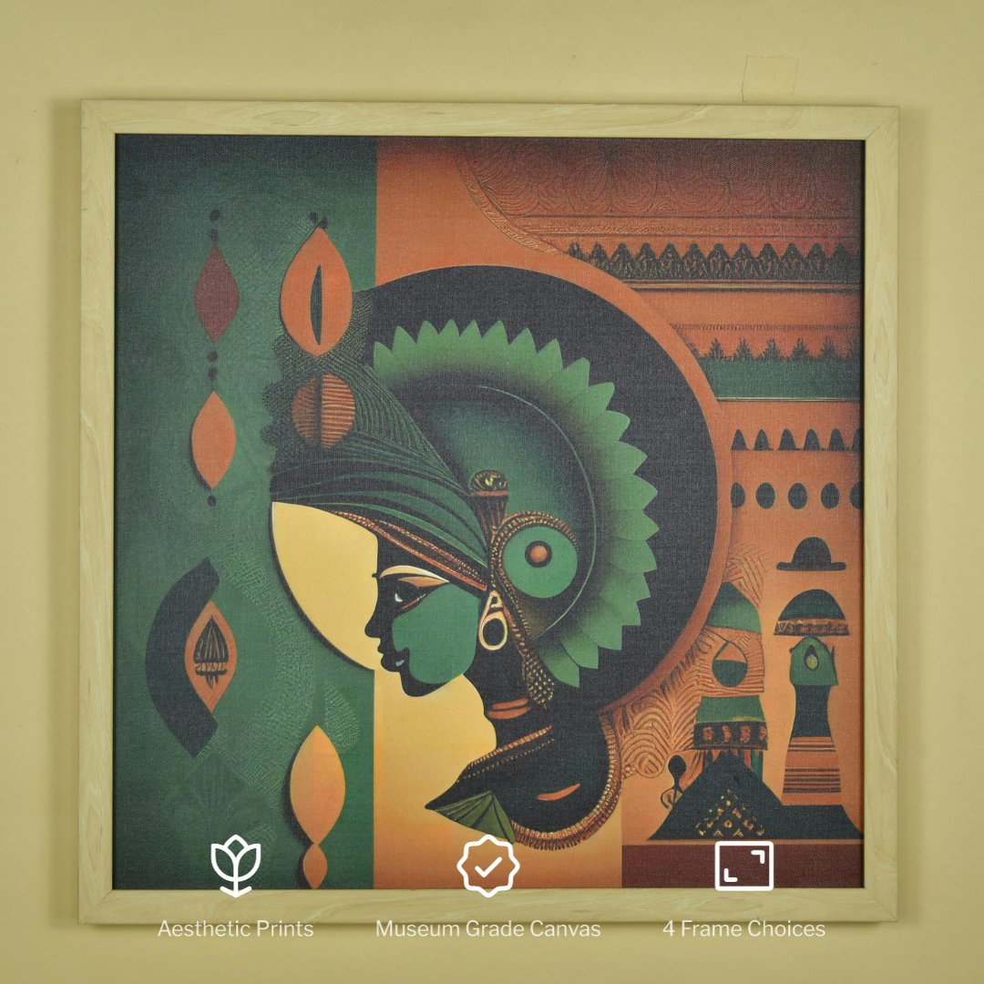 Chitran Rajasthani Fusion Wall Art -Wall painting-Chitran by sowpeace-Chitran Rajasthani Fusion Wall Art-CH-WRT-TIS-Sowpeace