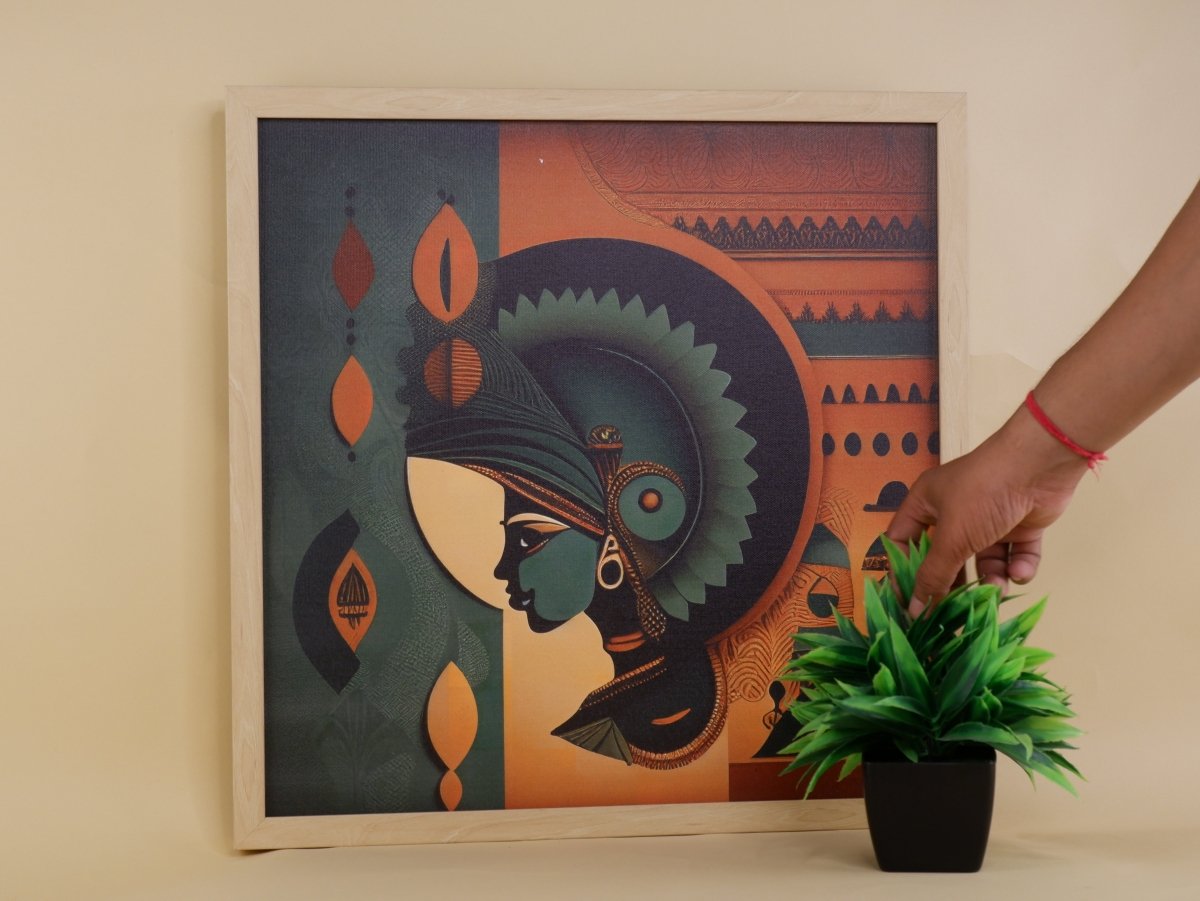 Chitran Rajasthani Fusion Wall Art -Wall painting-Chitran by sowpeace-Chitran Rajasthani Fusion Wall Art-CH-WRT-TIS-Sowpeace
