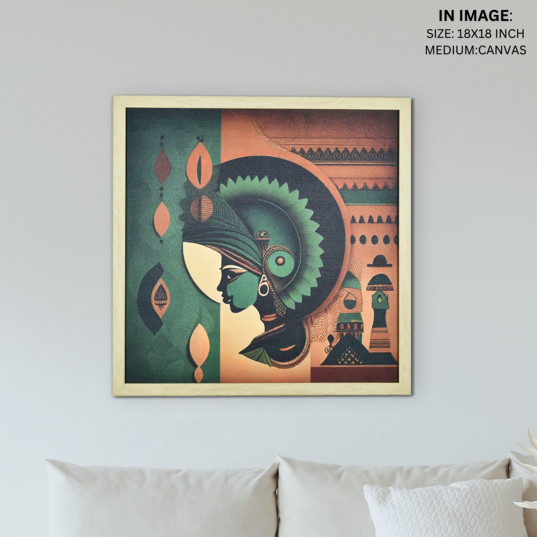 Chitran Rajasthani Fusion Wall Art -Wall painting-Chitran by sowpeace-Chitran Rajasthani Fusion Wall Art-CH-WRT-TIS-Sowpeace