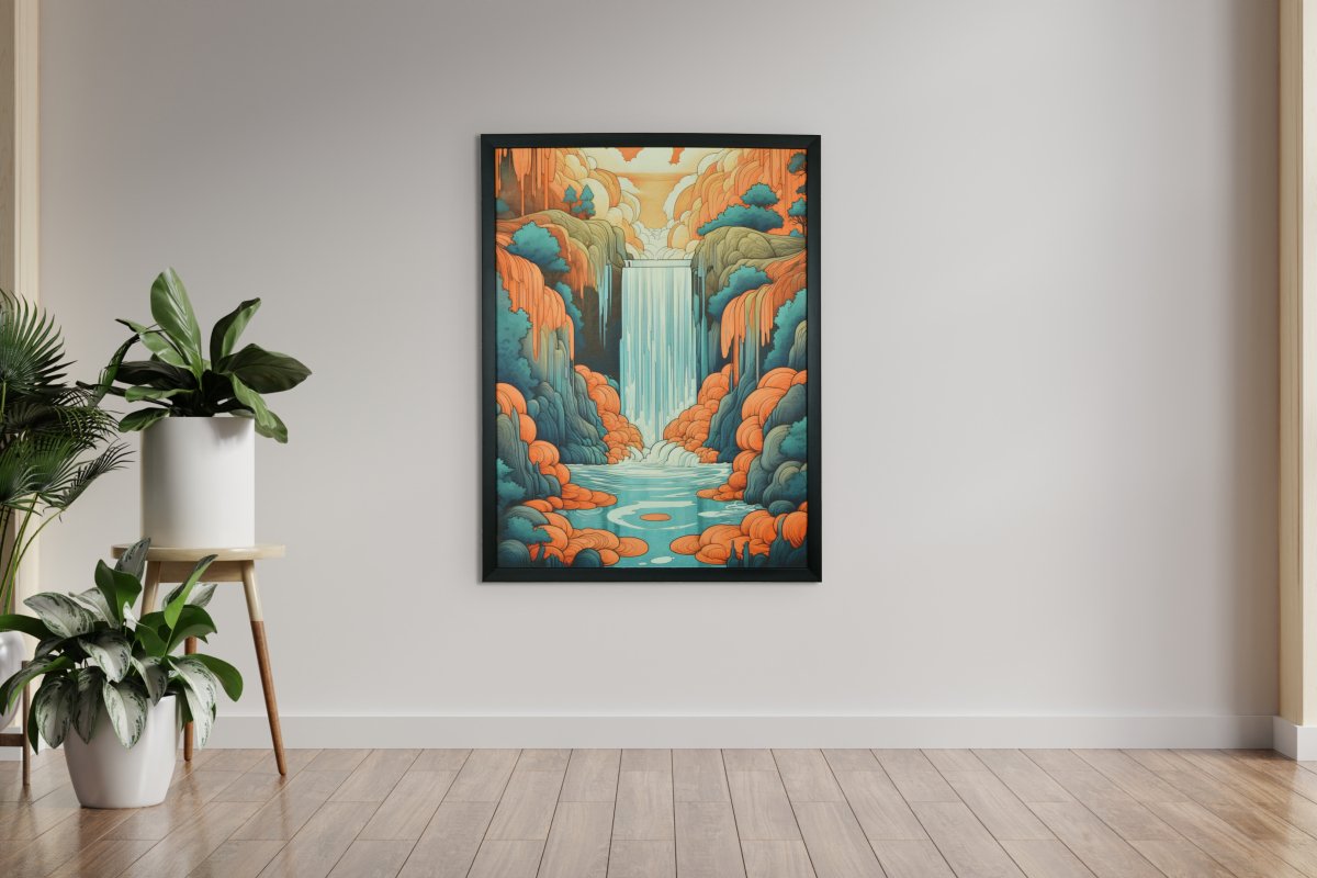 Chitran Waterfall Wall Art -Wall painting-Chitran by sowpeace-Chitran Waterfall Wall Art set of 2 -Wall painting-Chitran by sowpeace-Chitran Waterfall Wall Art set of 2--Sowpeace-CH-WRT-WITR-Sowpeace