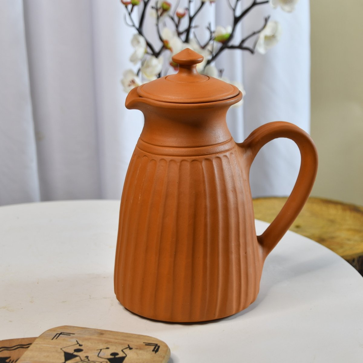 Large Terracotta flat-base Jug -Utensils-Sowpeace-Sowpeace Premium Large Terracotta flat-base Jug . -Utensils-Sowpeace-Sowpeace Premium Large Terracotta flat-base Jug .-Terr-Uten-Terr-TJUL-Sowpeace-Terr-Uten-Terr-TJUL-Sowpeace