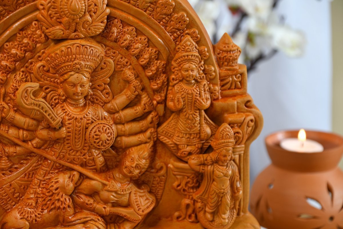 Maa Durga And Her Children Large Terracotta Sculpture -terracotta tabletop-Sowpeace-Maa Durga And Her Children Large Terracotta Sculpture -terracotta tabletop-Sowpeace-Maa Durga And Her Children Large Terracotta Sculpture-Terr-Terr-TT-TLDRG-Sowpeace-Terr-Terr-TT-TLDRG-Sowpeace