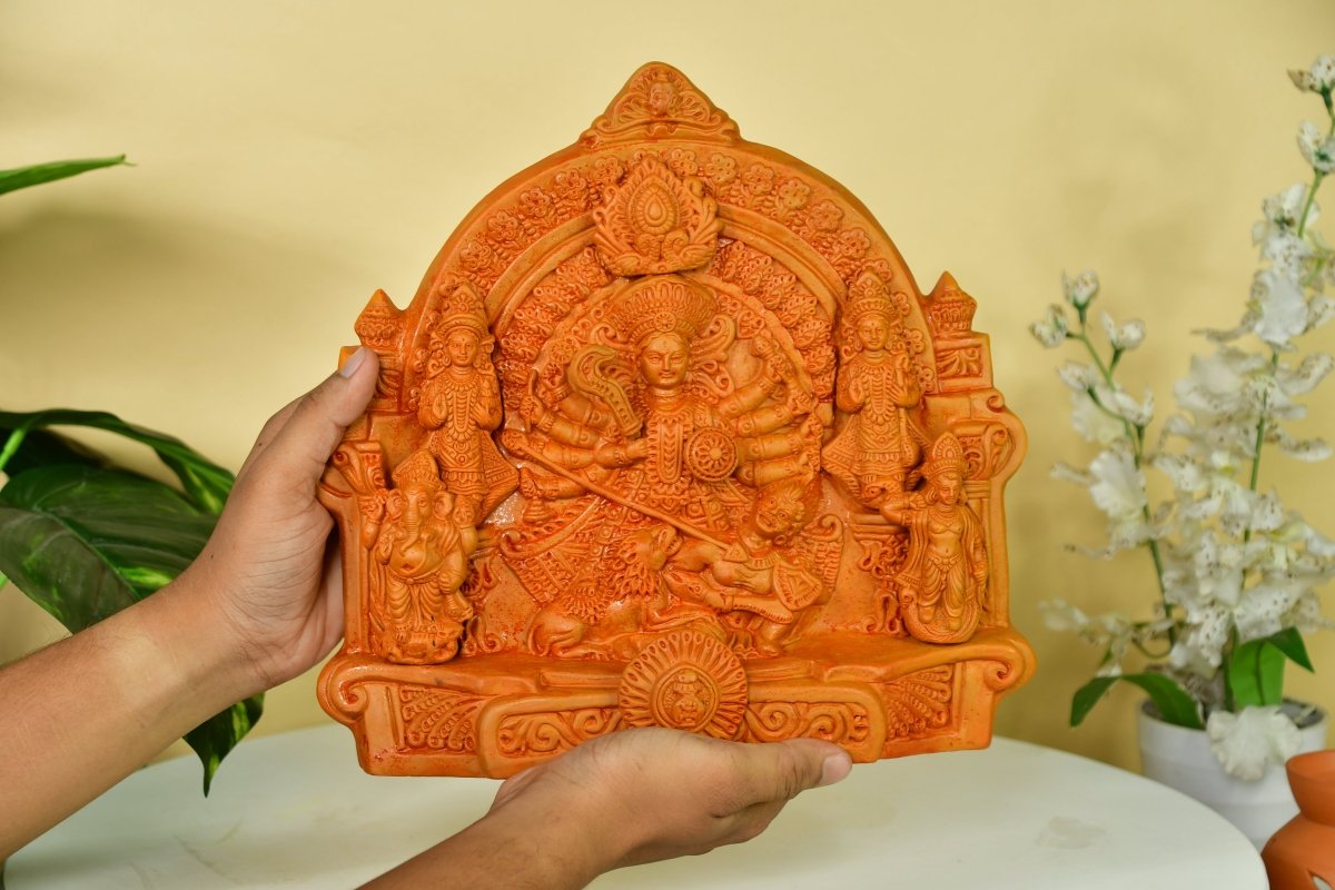 Maa Durga And Her Children Large Terracotta Sculpture -terracotta tabletop-Sowpeace-Maa Durga And Her Children Large Terracotta Sculpture -terracotta tabletop-Sowpeace-Maa Durga And Her Children Large Terracotta Sculpture-Terr-Terr-TT-TLDRG-Sowpeace-Terr-Terr-TT-TLDRG-Sowpeace