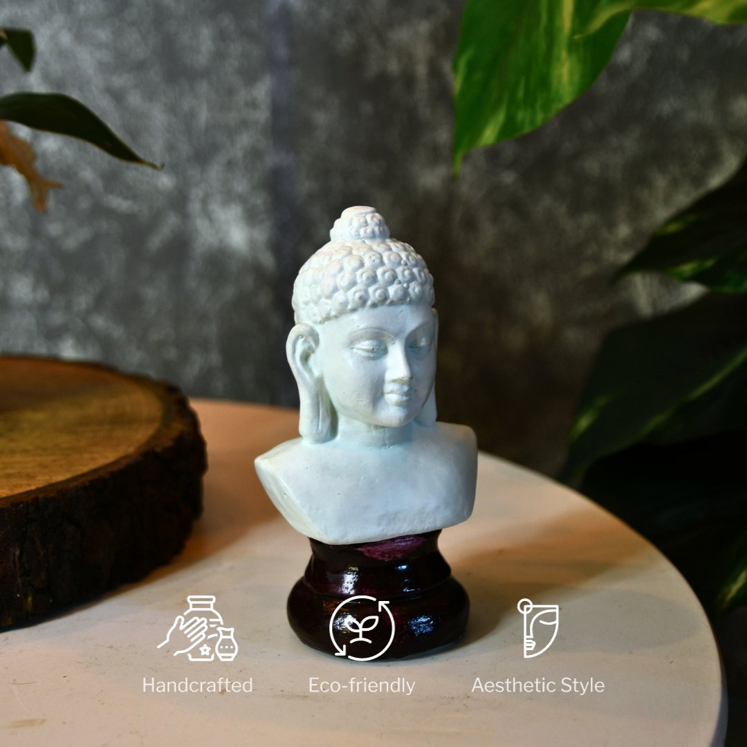 Terracotta Buddha's Serene Gaze -terracotta tabletop-Sowpeace-Terracotta Buddha's Serene Gaze-Terr-Terr-TT-WSB-Sowpeace