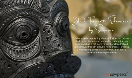 Achieve Home Decor Elegance with Traditional Black Terracotta Art - Sowpeace