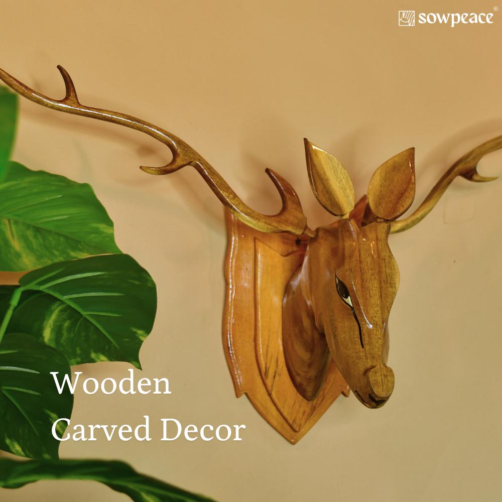 Shop Hand Carved Wood home Decor Online at Sowpeace