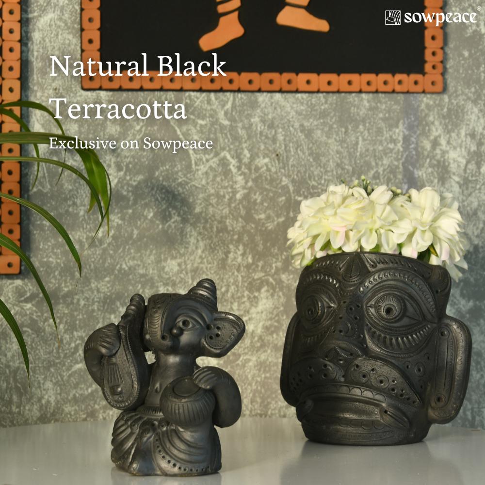 Black Terracotta Decor - Sowpeace