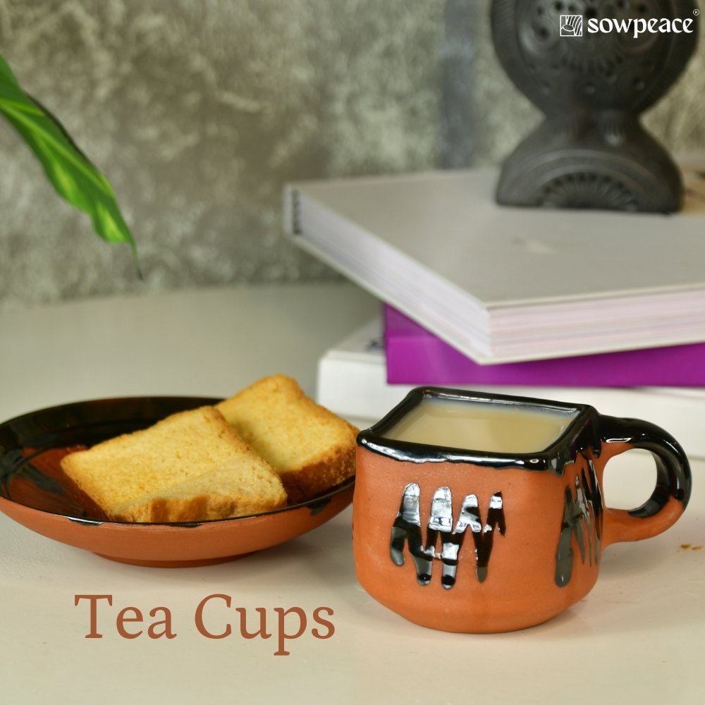 Terracotta Tea Cups - Sowpeace