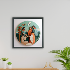 Sowpeace: Where Faith Meets Form – Premium Handcrafted Canvas Art for Elegant and Spiritual Home Interiors - Additional View