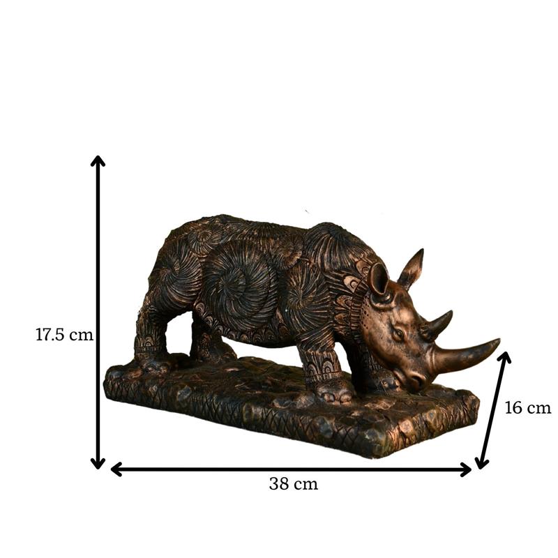 Sowpeace Resin Rhino Decor