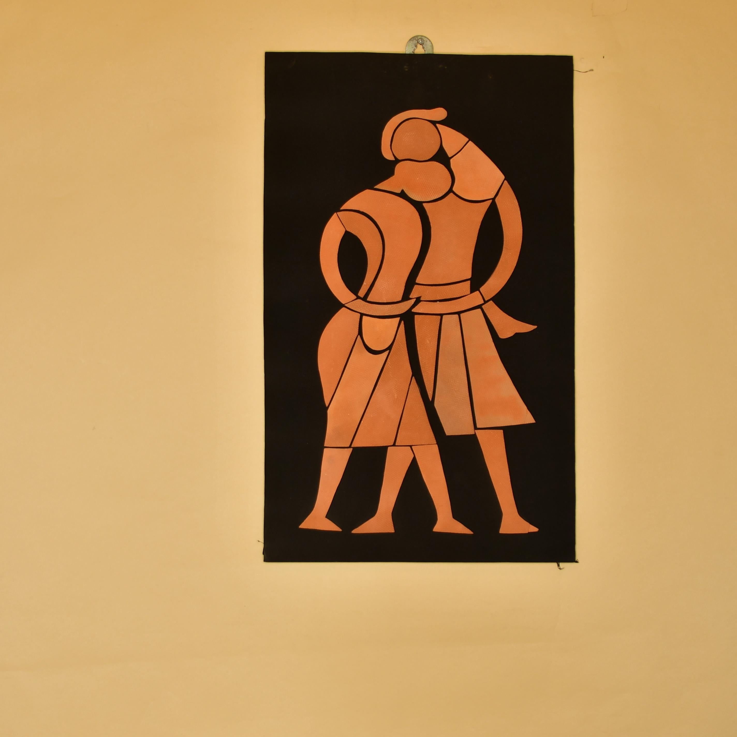 Artisan Terracotta Tribal Family Wall Art: Home Decor