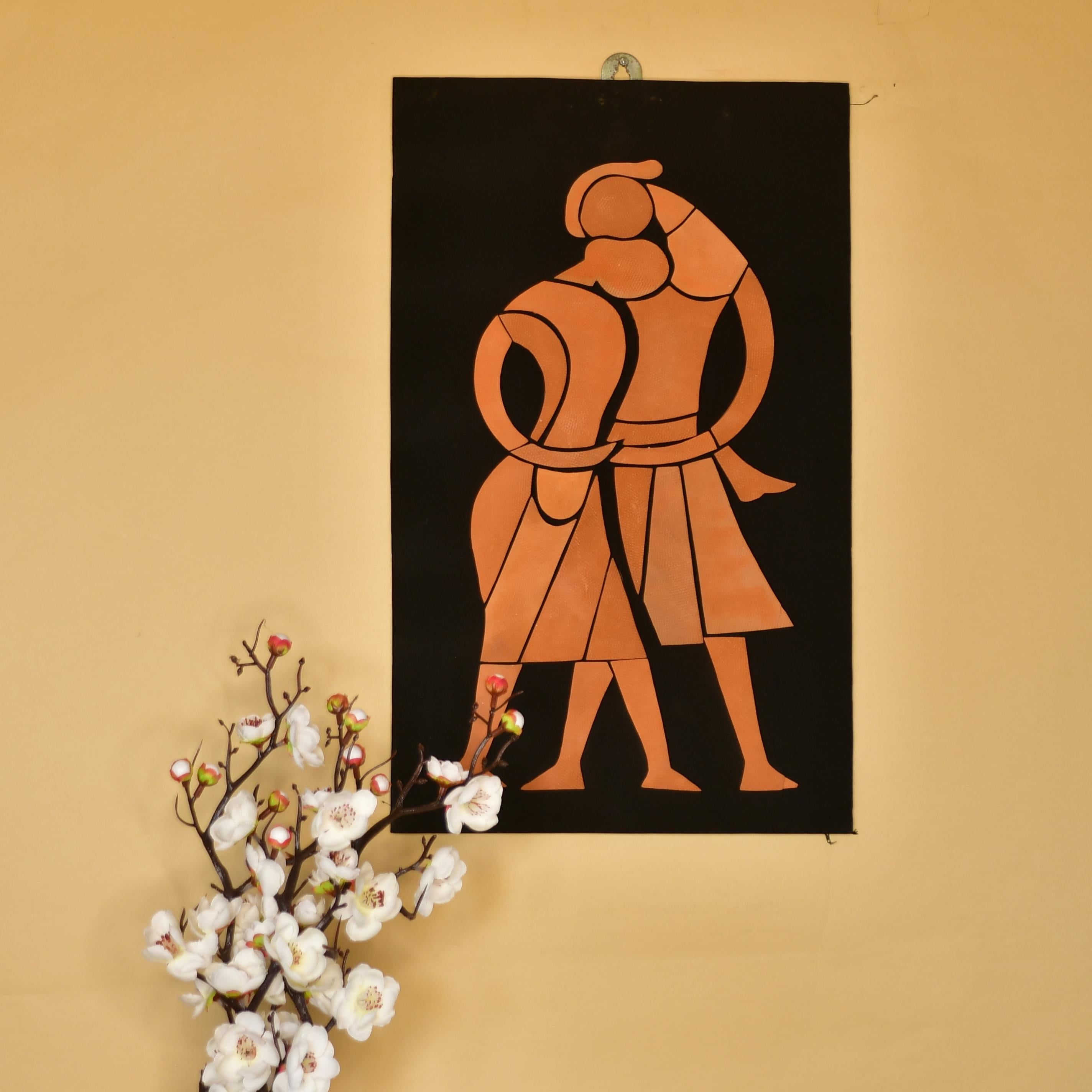Artisan Terracotta Tribal Family Wall Art: Home Decor