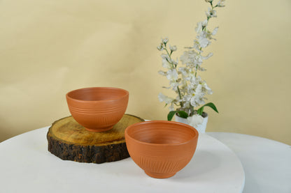 Terracotta Duo: Luxury Decor Bowls Set