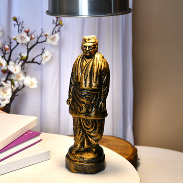 Terracotta Netaji Statue: Artisan-Made Tabletop Decor Masterpiece