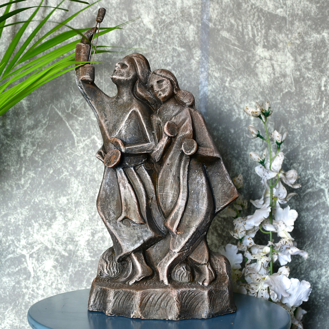 Abstract Baul: Terracotta Tabletop Elegance Decor Piece - terracotta tabletop - Sowpeace - New Arrivals - Tabletop
