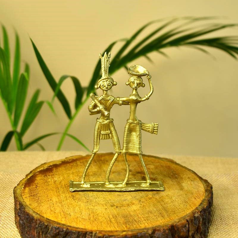 Dokra Couple: Brass Tabletop Artistry Decor