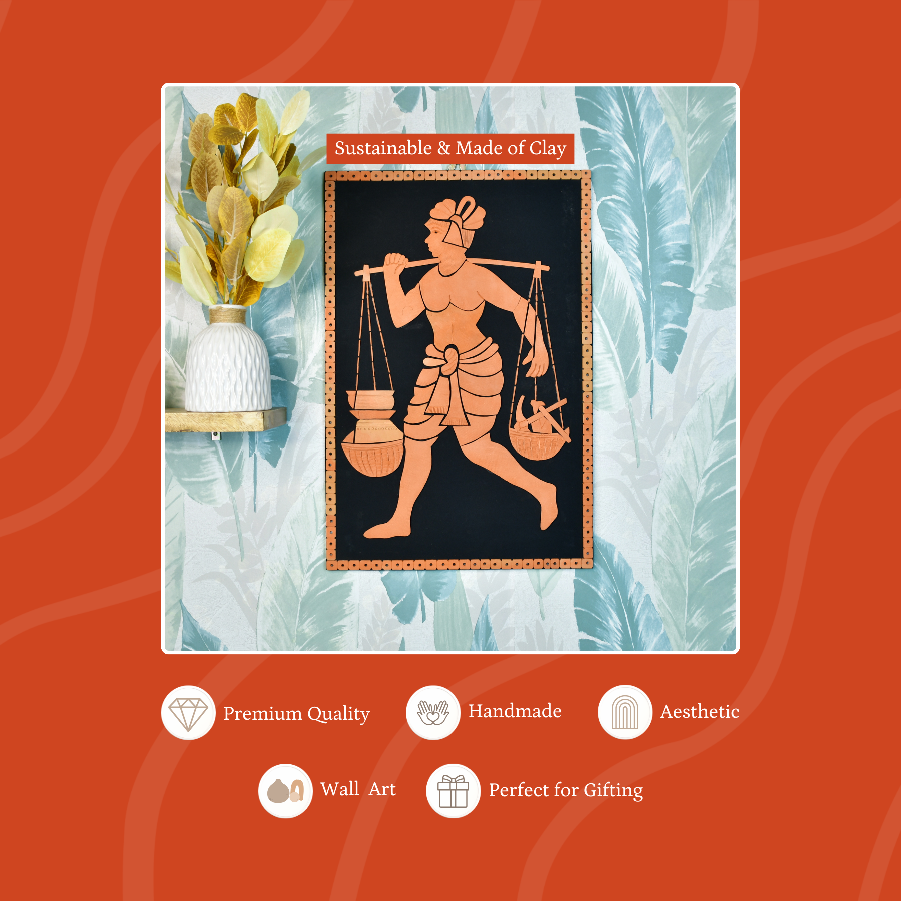 Terracotta The Graced Work Art: Artisan Home Decor