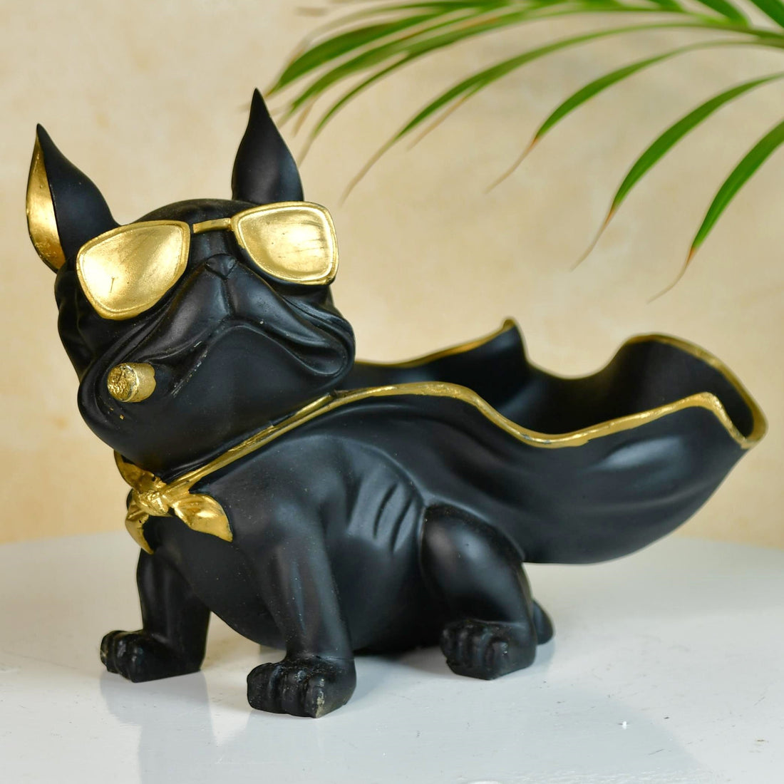 Sowpeace Resin Caped Dog Showpiece
