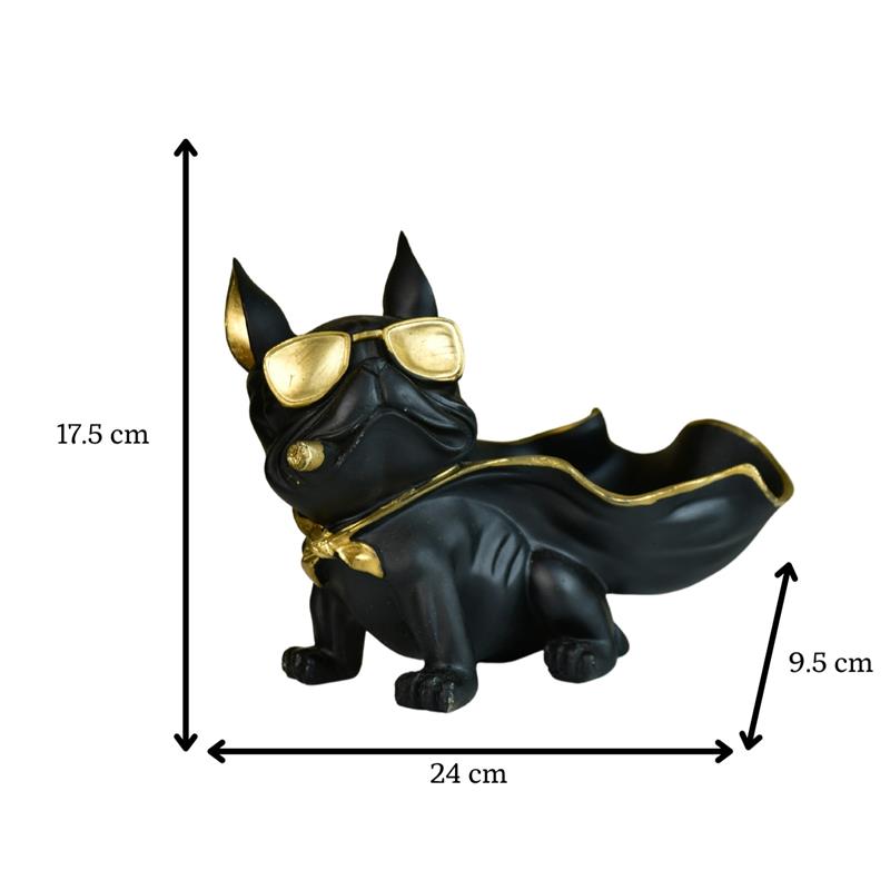 Sowpeace Resin Caped Dog Showpiece