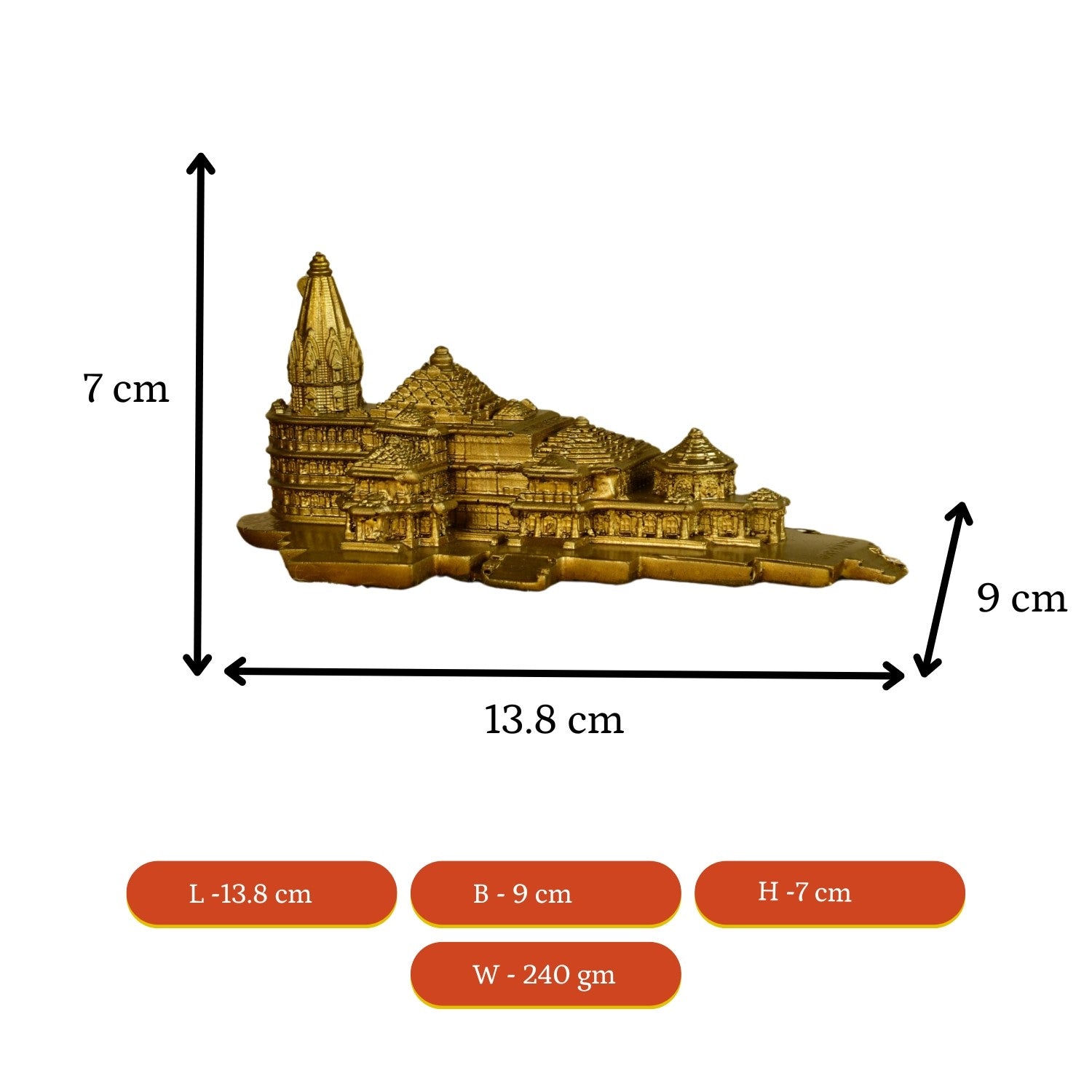 Sowpeace Resin Mini Mandir