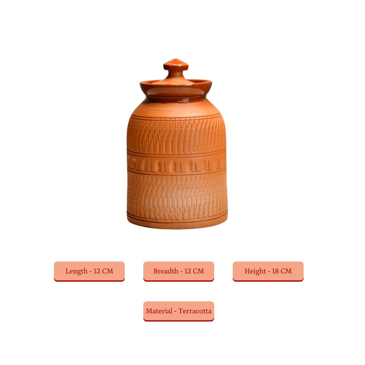 Artisan Terracotta Jar: Stylish Home & Kitchen Storage - Utensils - Sowpeace - Kitchen ware - New Arrivals