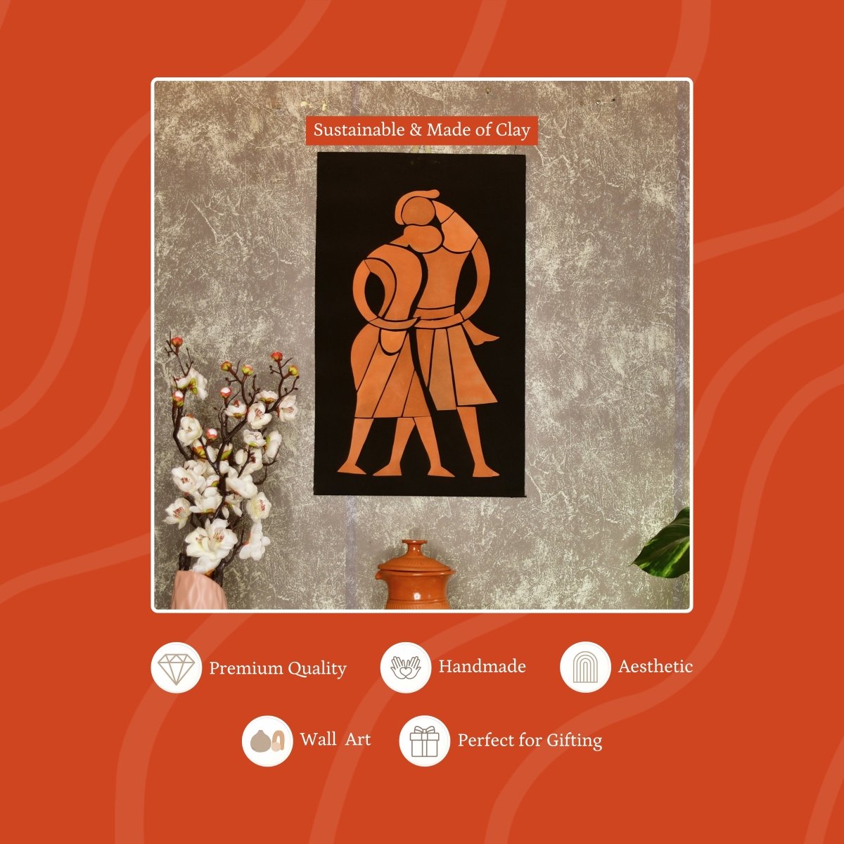 Artisan Terracotta Tribal Family Wall Art: Home Decor - Sowpeace - New Arrivals - Terracotta
