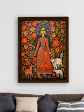 Blooming Soul: Sowpeace Handcrafted Abstract Canvas – Premium Indian - Inspired Art for Stylish and Contemporary Decor - Wall painting - Chitran by sowpeace - Blooming Soul: Sowpeace Handcrafted Abstract Canvas – Premium Indian - Inspired Art for Stylish and Contemporary Decor - Sowpeace