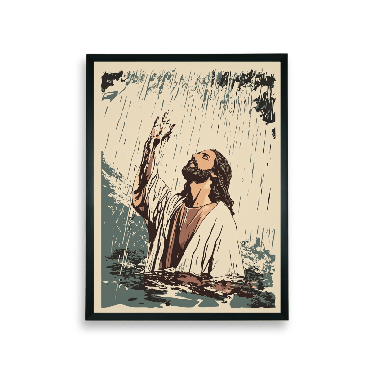Chitran Jesus in Sacred Rain - Sowpeace - 
