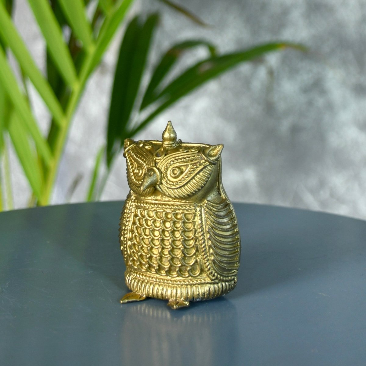 Dhokra Owl Brass Tabletop: Artisan Home Decor Masterpiece - Dhokra - Sowpeace - Dhokra - Dhokra tabletop