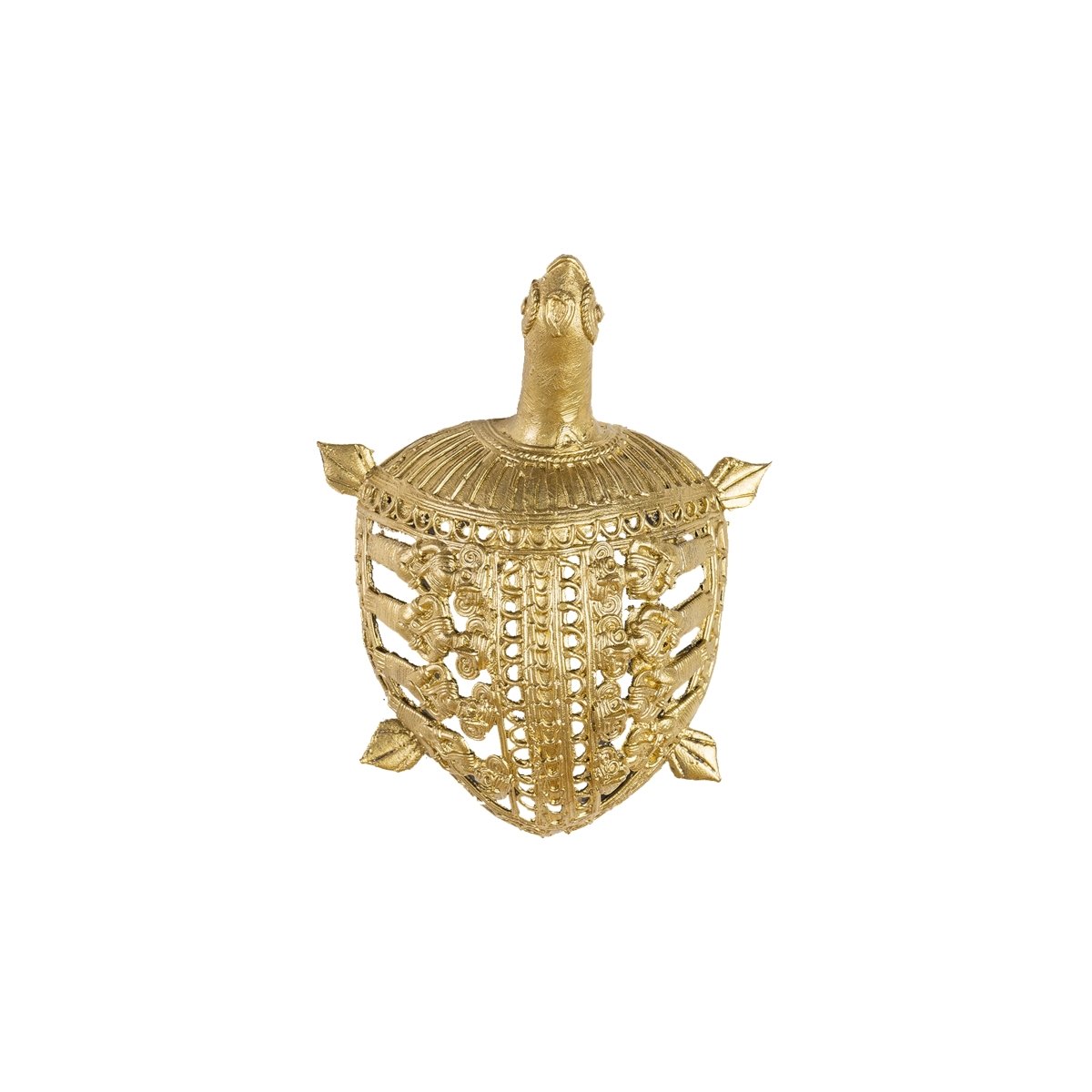 Dhokra Tortoise: Artisan Brass Home Decor - Dhokra - Sowpeace - Animal - Dokra