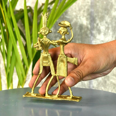 Dokra Couple: Brass Tabletop Artistry Decor