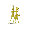 Dokra Couple: Brass Tabletop Artistry Decor - Dhokra - Sowpeace - Dhokra tabletop - Dokra