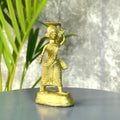 Dokra Farmer Lady: Brass Tabletop Decor Grace - Dhokra - Sowpeace - Dhokra tabletop - Dokra