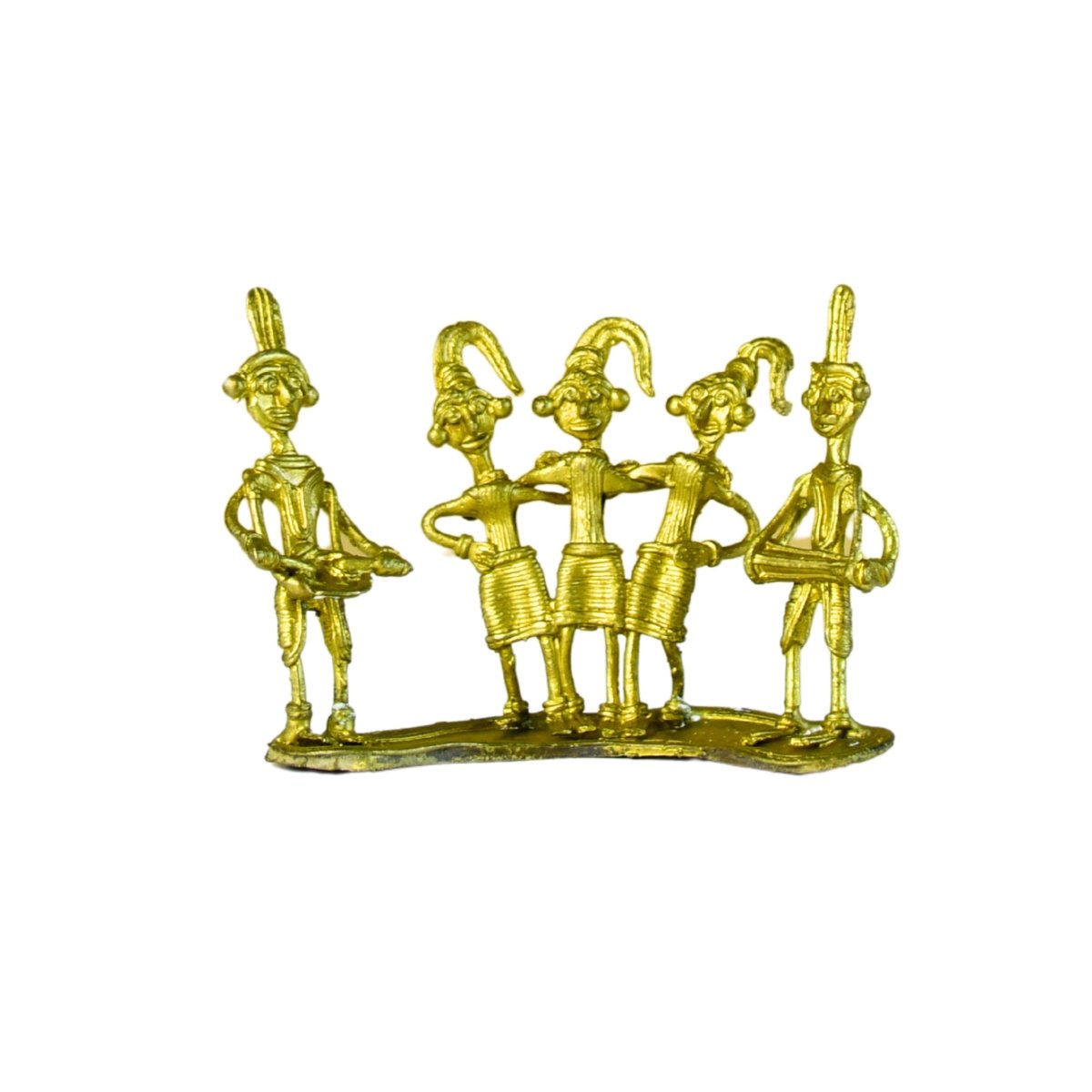 Dokra Orchestra: Brass Tabletop Masterpiece for Unique Home Decor - Dhokra - Sowpeace - Dhokra tabletop - Dokra