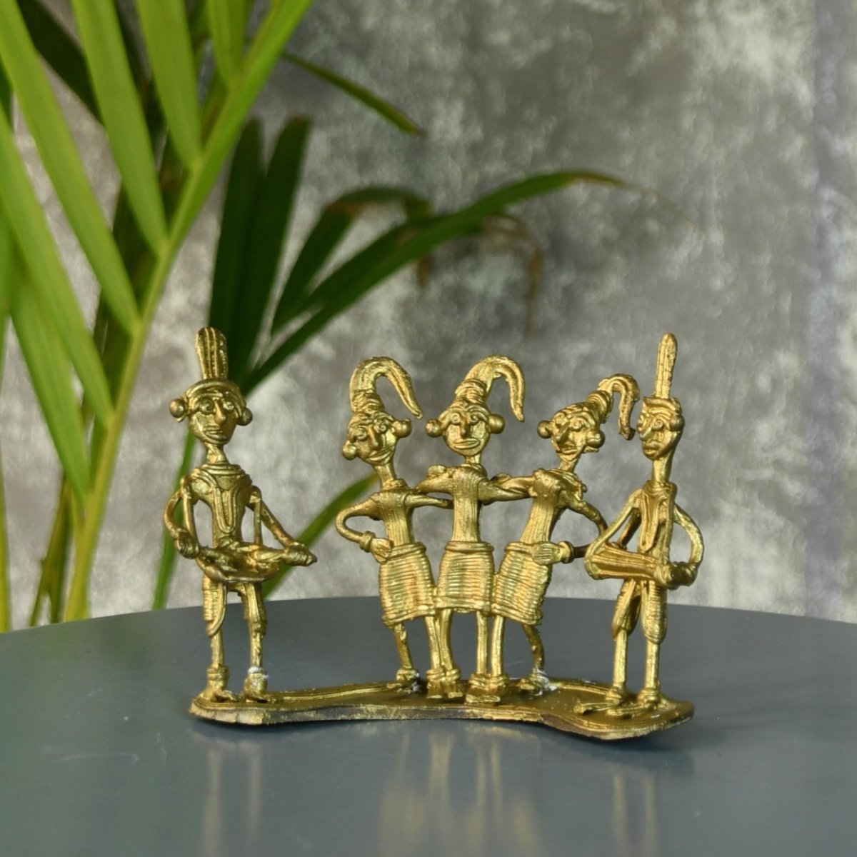Dokra Orchestra: Brass Tabletop Masterpiece for Unique Home Decor - Dhokra - Sowpeace - Dhokra tabletop - Dokra