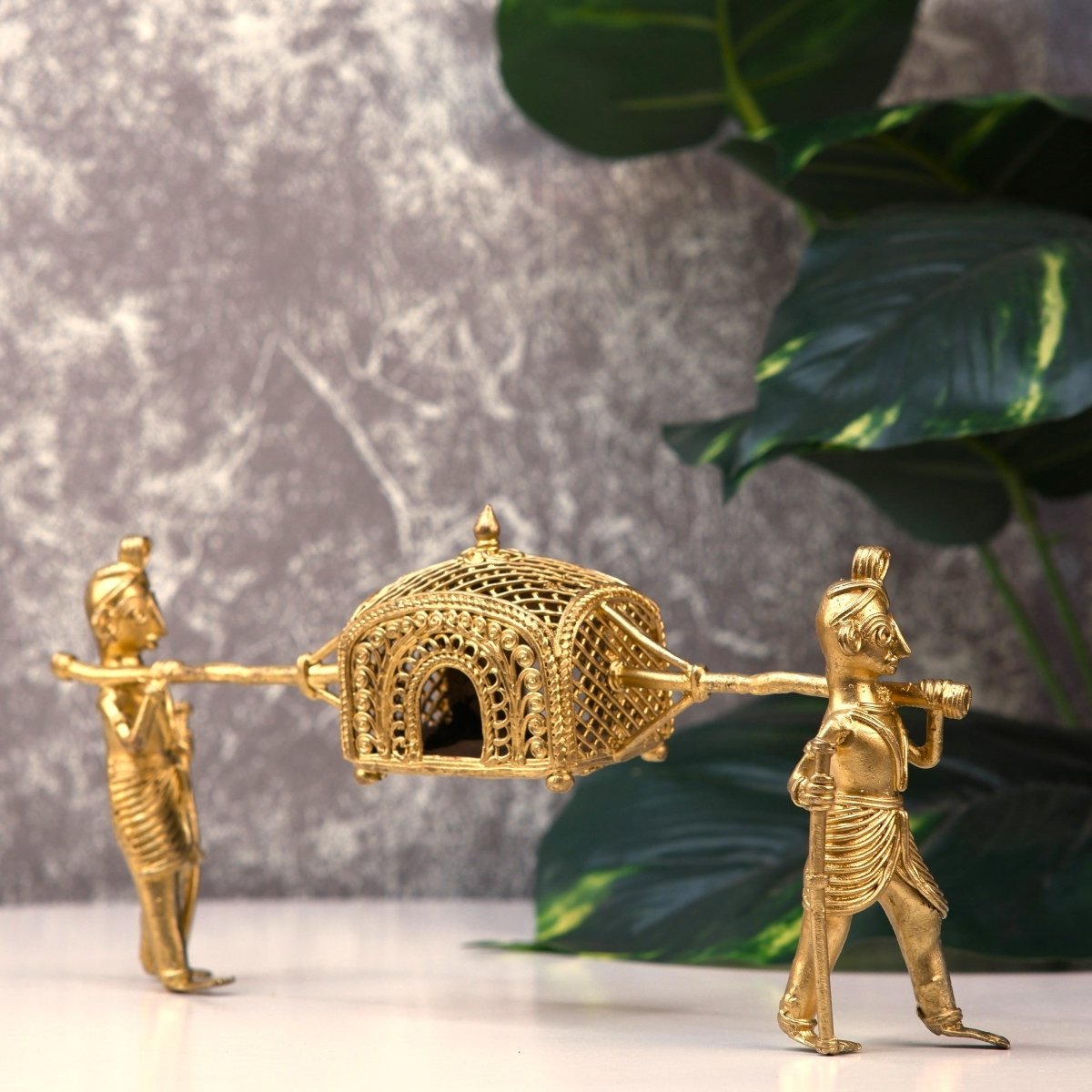 Dokra Palki: Brass Tabletop Elegance Decor - Dhokra - Sowpeace - Dokra - New Arrivals