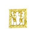 Dokra Squareplate: Artisan Brass Tabletop Elegance - Dhokra - Sowpeace - Dokra - New Arrivals