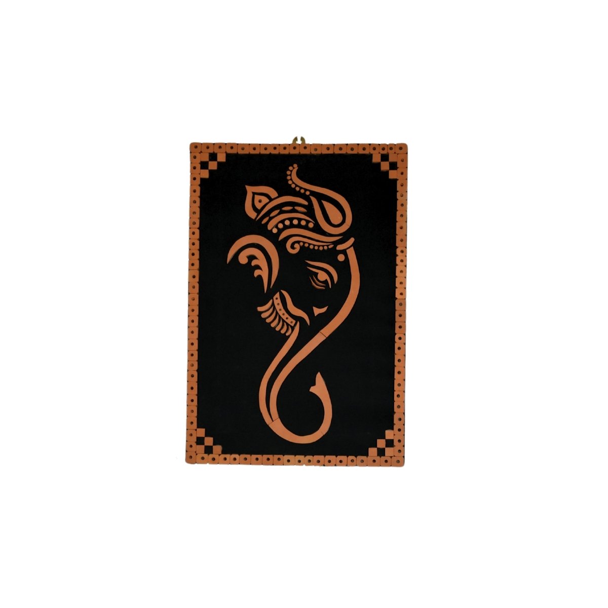 Handcrafted Abstract terracotta Ganesh Wall Art: Unique Home Decor - Sowpeace - God Idols - New Arrivals