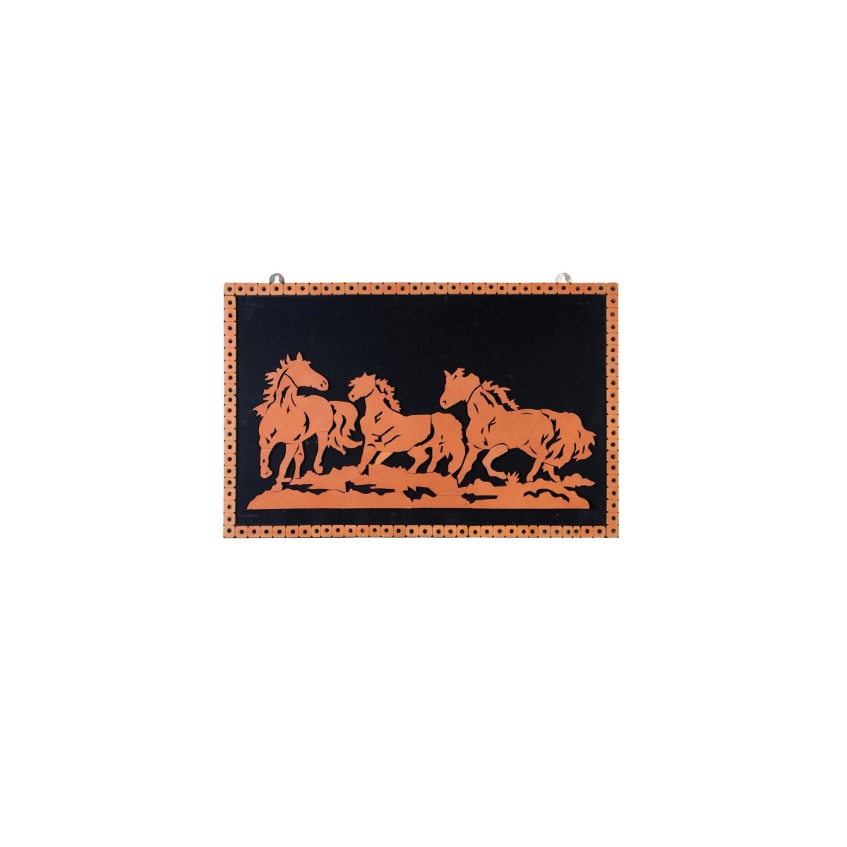 Handcrafted Terracotta Running Horse Wall Art Décor - Sowpeace - Animal - New Arrivals