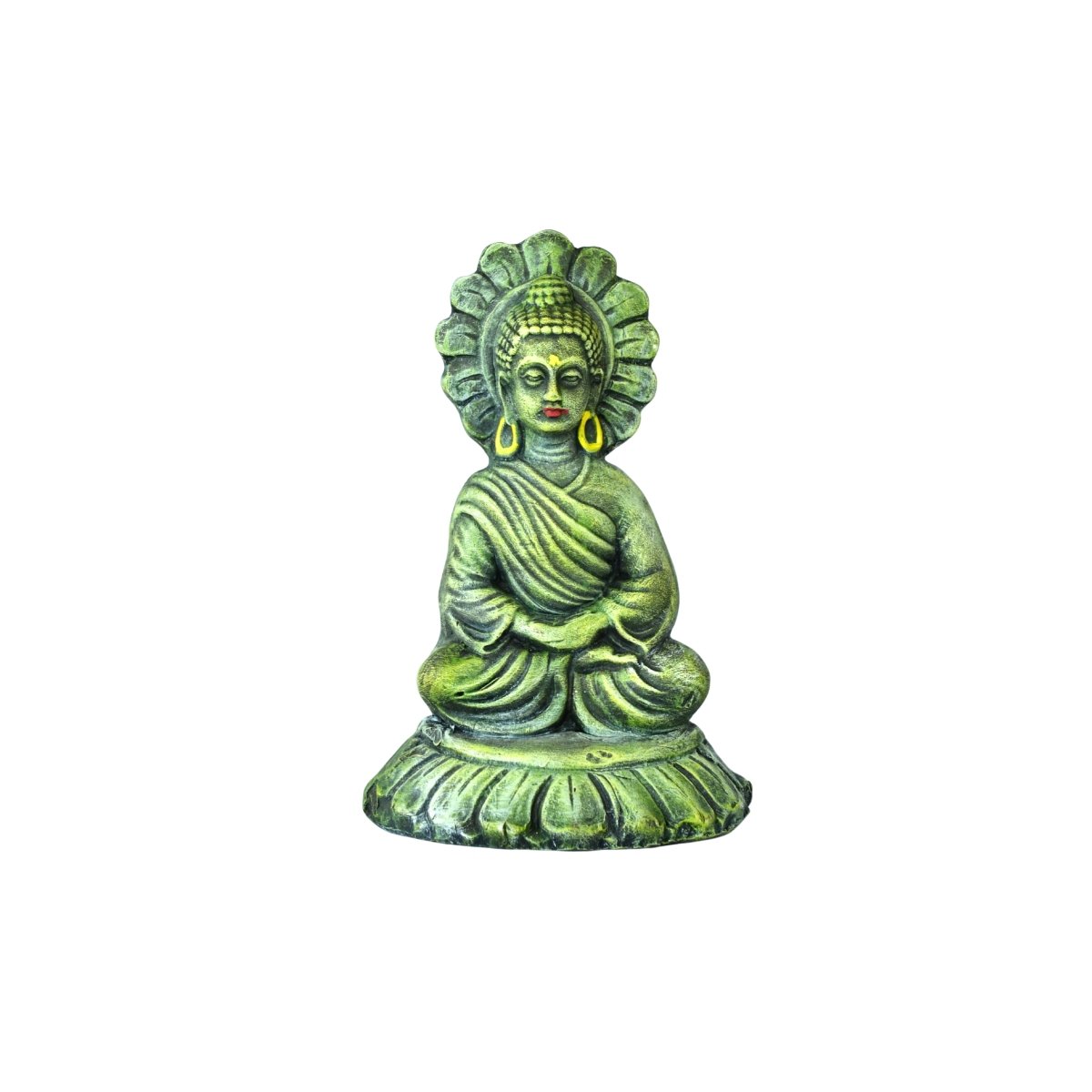 Handcrafted Terracotta Sitting Buddha: Artisan Home Decor by Sowpeace - terracotta tabletop - Sowpeace - Buddha - God Idols
