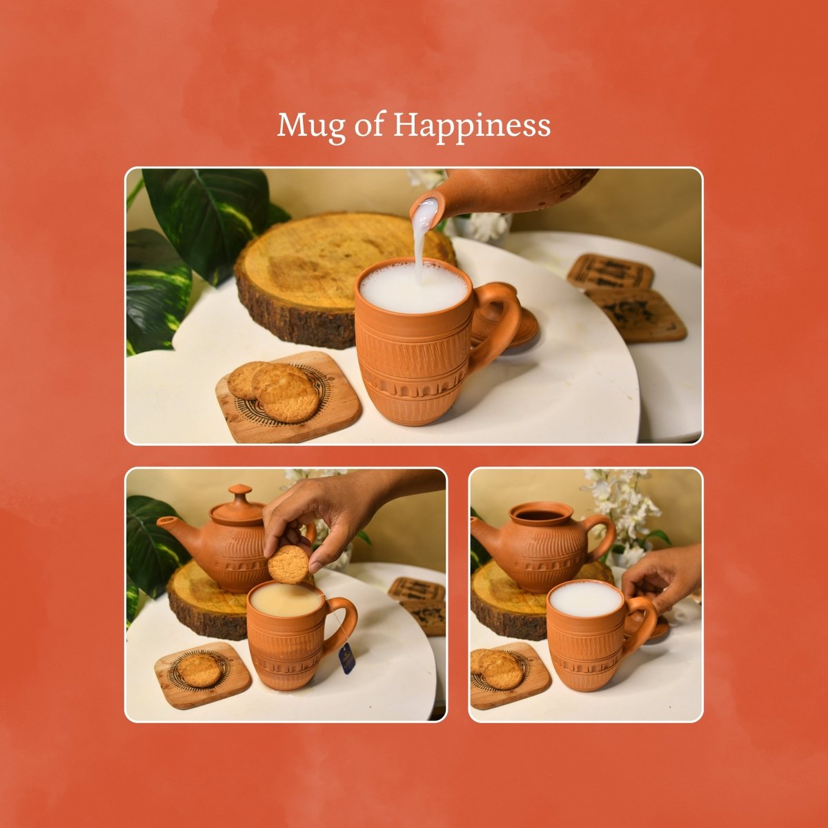 Rustic Terracotta Coffee Mug: Home Decor & Kitchen Delight - Utensils - Sowpeace - New Arrivals - Terracotta Coffee mug